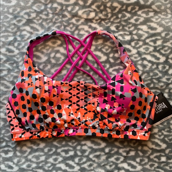 Victorias Secret Sport Strappy Back Sports Bra L - Picture 2 of 10